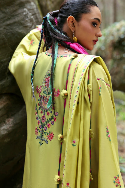 Zaha | Lawn 25 | RHEA (ZL25-14 B) S Mehndi Green Lawn