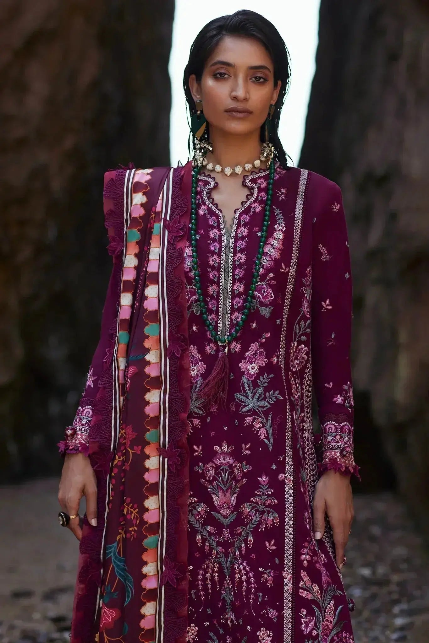 Elan | Winter 23 | ELNAZ (EW23-05) - Pakistani Designer Dress - by Elan | Type: Luxury - 100% Original at Saira Sultan