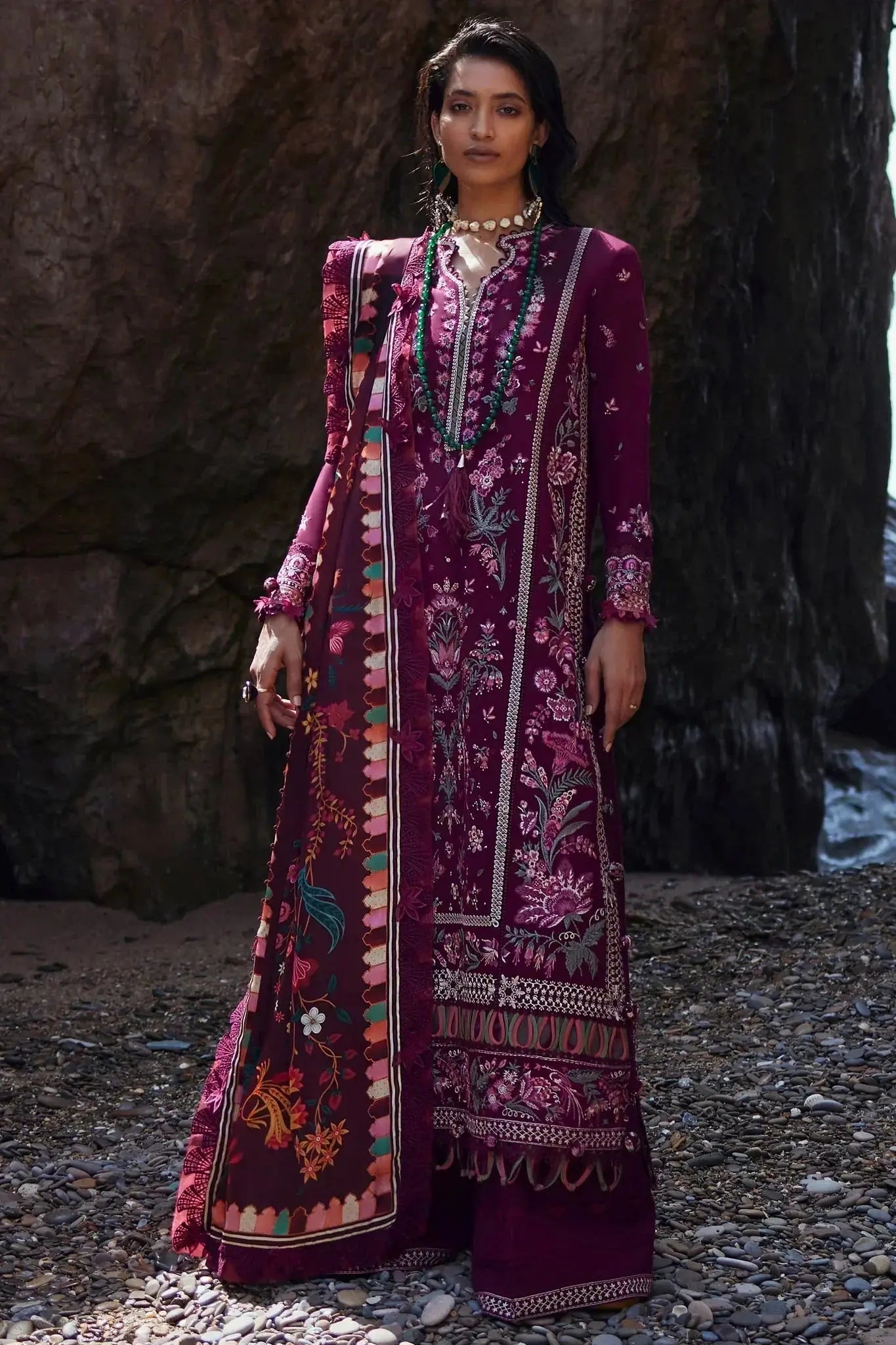 Elan | Winter 23 | ELNAZ (EW23-05) - Pakistani Designer Dress - by Elan | Type: Luxury - 100% Original at Saira Sultan