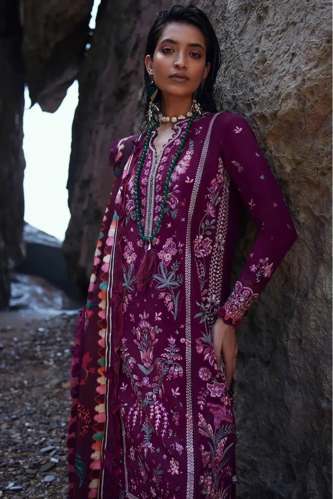 Elan | Winter 23 | ELNAZ (EW23-05) - Pakistani Designer Dress - by Elan | Type: Luxury - 100% Original at Saira Sultan