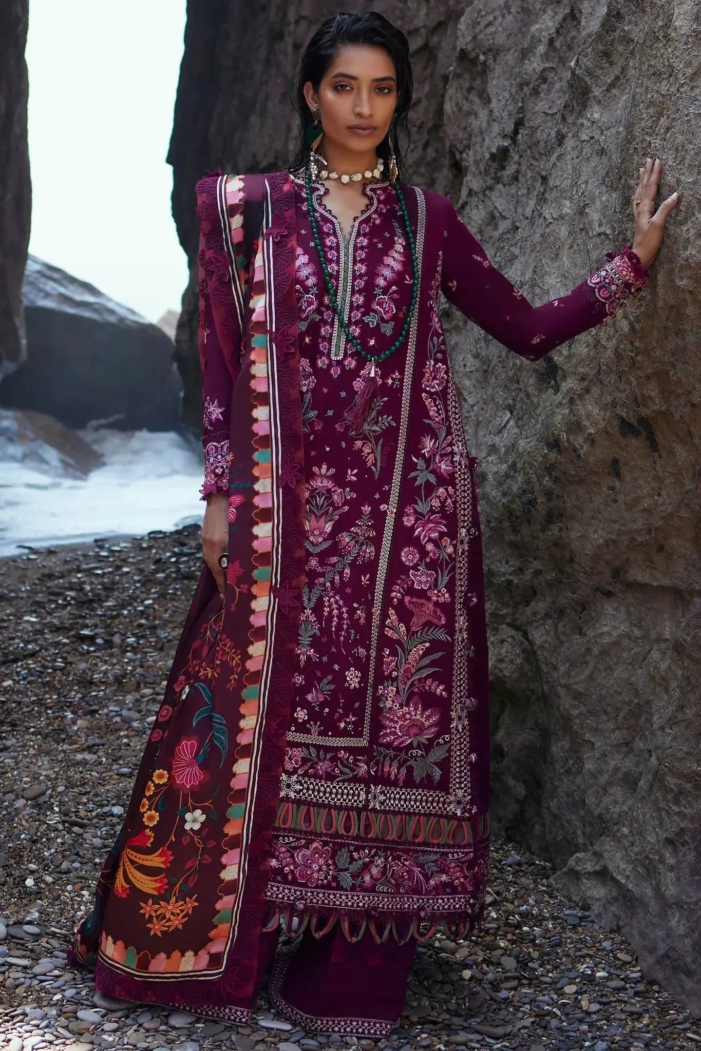 Elan | Winter 23 | ELNAZ (EW23-05) - Pakistani Designer Dress - by Elan | Type: Luxury - 100% Original at Saira Sultan