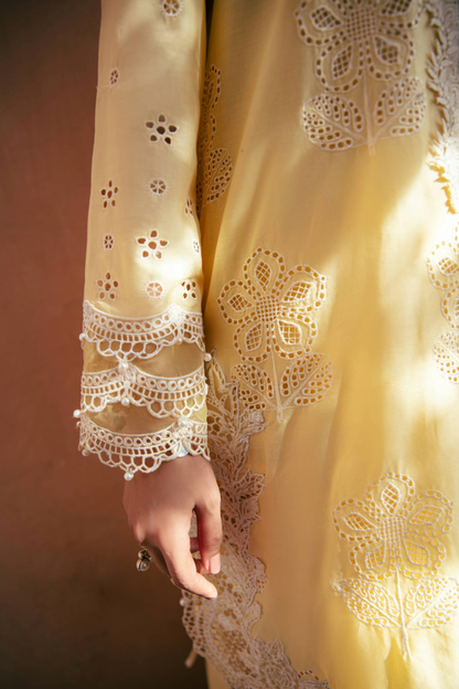 Manara | Vintage Flora 25 | NOOR Custom Size Maize Yellow Lawn