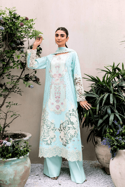 Manara | Mgrolia Garden 25 | AZURE - Pakistani Designer Dress - by Manara | Type: Ladies Clothes - 100% Original at Saira Sultan