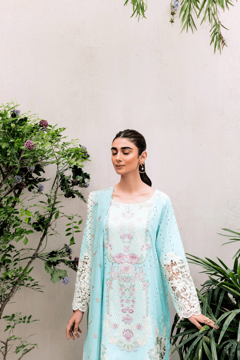 Manara | Mgrolia Garden 25 | AZURE - Pakistani Designer Dress - by Manara | Type: Ladies Clothes - 100% Original at Saira Sultan
