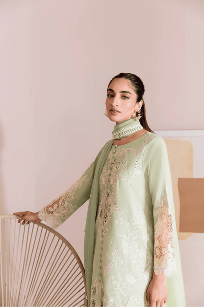 Manara | Mgrolia Garden 25 | SAGE - Pakistani Designer Dress - by Manara | Type: Ladies Clothes - 100% Original at Saira Sultan