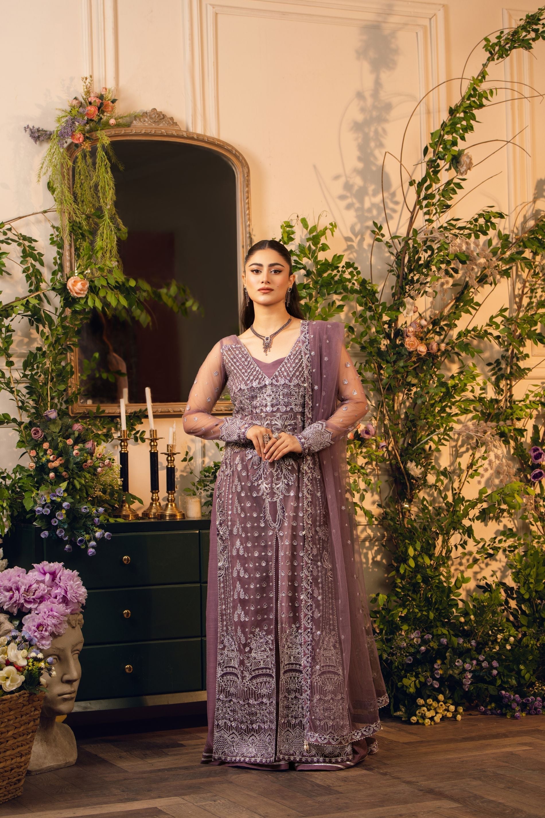 Hemstitch | Festive Edition 24 | Moonlight XS Plum Net