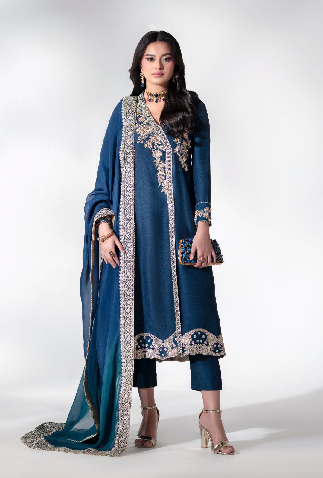 AJR Couture | Luxe Pret 25 | Oasis Orient - Pakistani Designer Dress - by AJR Couture - Type : Ladies Clothes - 100% Original at Saira Sultan