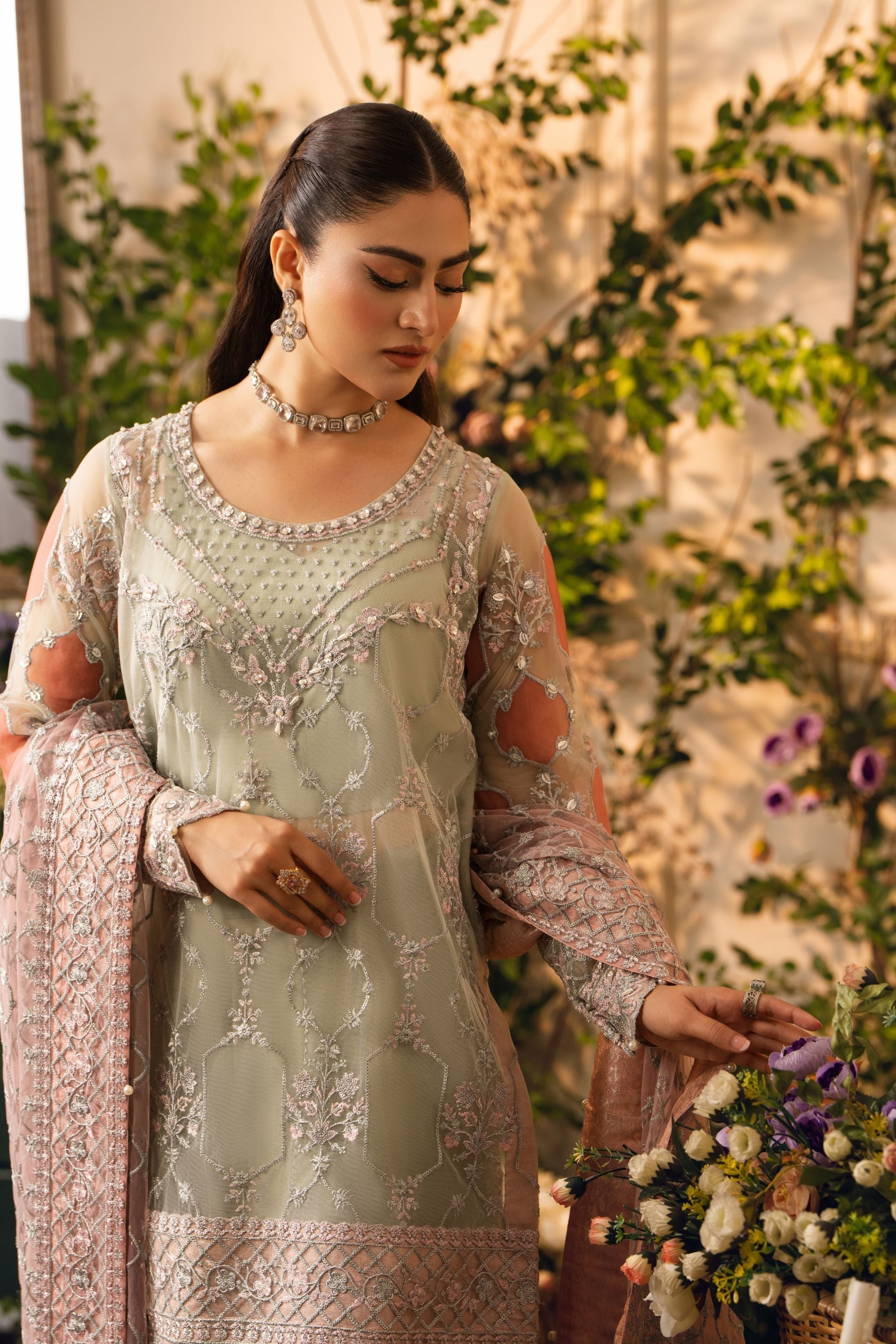Hemstitch | Festive Edition 24 | Zoey M Mint Net