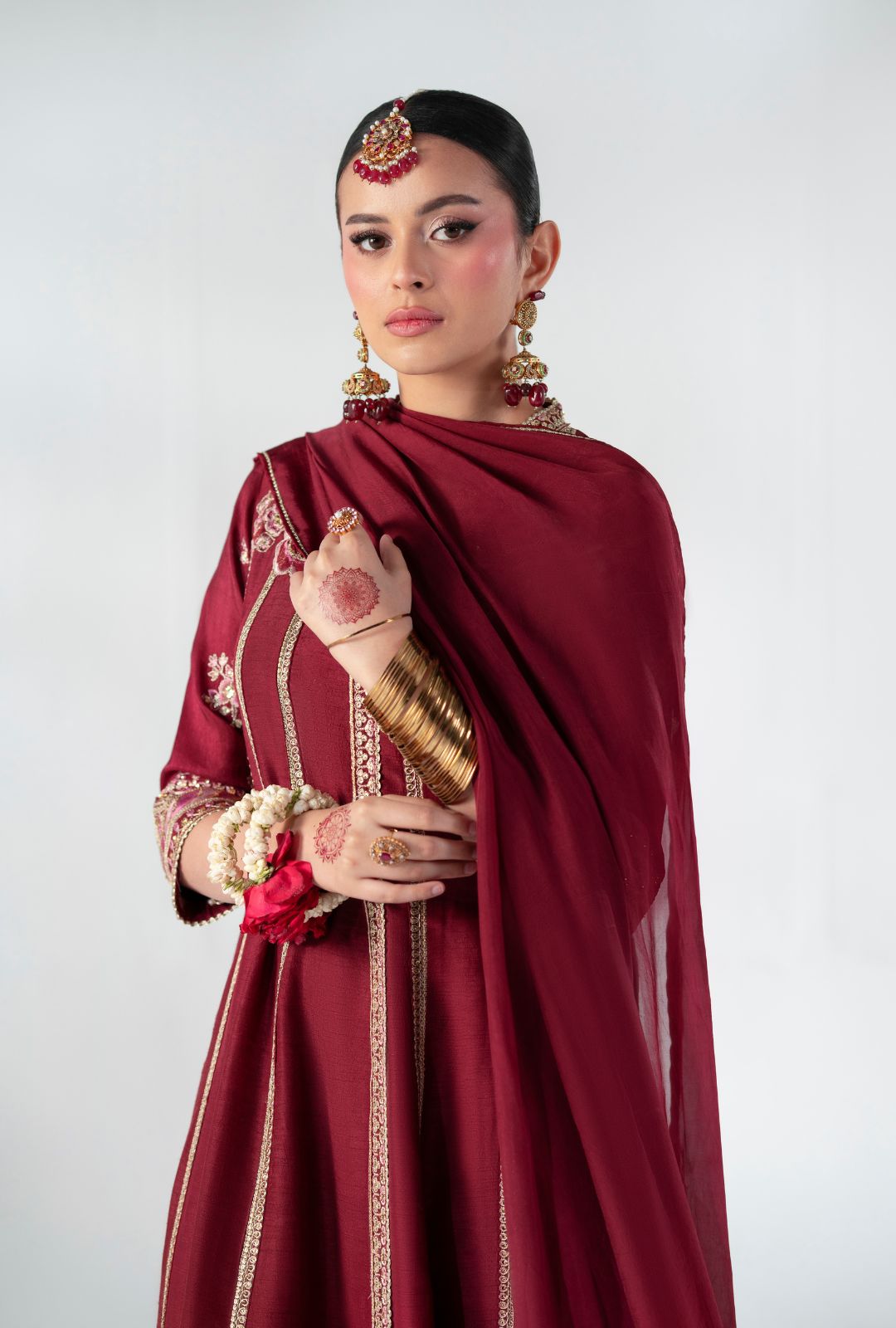 AJR Couture | Luxe Pret 25 | Ruby Raffia - Pakistani Designer Dress - by AJR Couture - Type : Ladies Clothes - 100% Original at Saira Sultan