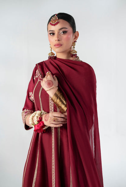 AJR Couture | Luxe Pret 25 | Ruby Raffia - Pakistani Designer Dress - by AJR Couture - Type : Ladies Clothes - 100% Original at Saira Sultan