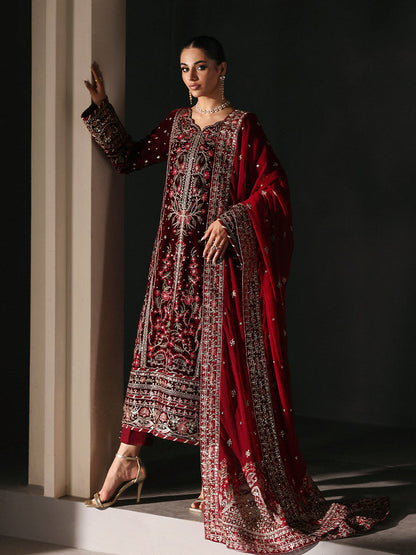 Gulaal | Marais Velvet | VELA by Gulaal - Designer Dress - Type : Ladies Clothes - Available at Saira Sultan - 100% Original 