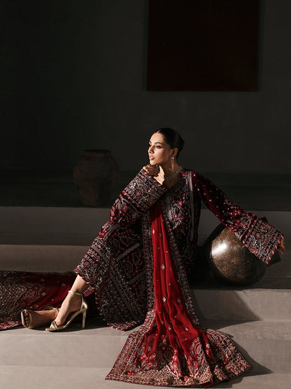 Gulaal | Marais Velvet | VELA by Gulaal - Designer Dress - Type : Ladies Clothes - Available at Saira Sultan - 100% Original 