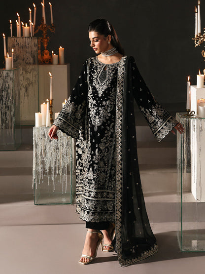 Gulaal | Marais Velvet | ECLISSA by Gulaal - Designer Dress - Type : Ladies Clothes - Available at Saira Sultan - 100% Original 