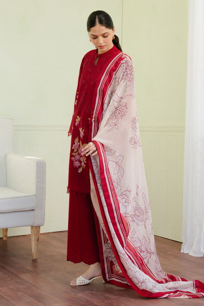 Zara Shahjahan | Coco Lawn 25 | VALI-6A L Red Lawn