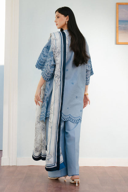 Zara Shahjahan | Coco Lawn 25 | VALI-6B S Blue Gray Lawn