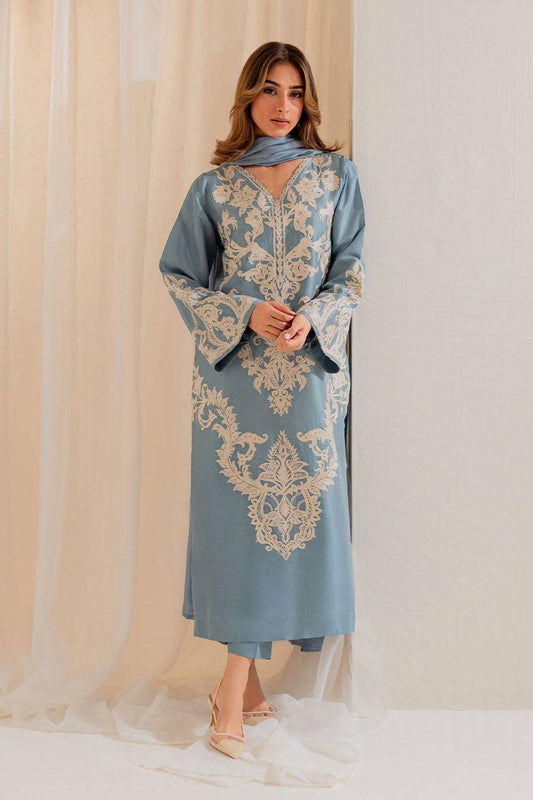 Vintage | Celine Luxe | Zella - Pakistani Designer Dress - by Vintage - Type : Ladies Clothes - 100% Original at Saira Sultan