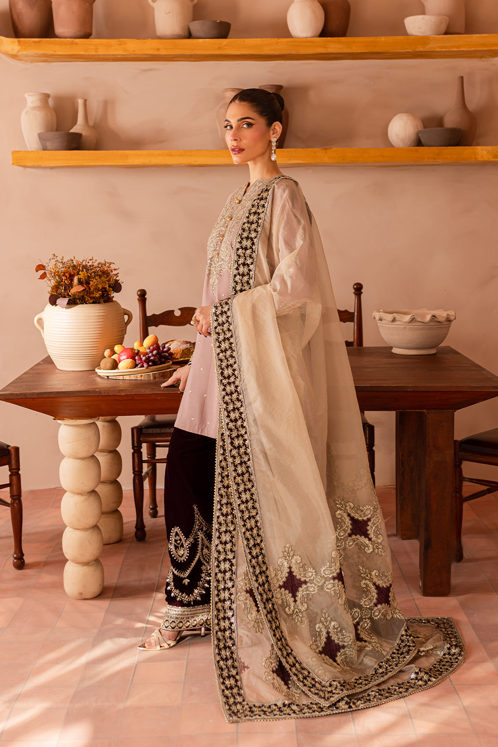 Vanya | Velvet Formals 24 | KV-56 L Soft Lilac Raw Silk