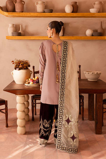 Vanya | Velvet Formals 24 | KV-56 S Soft Lilac Raw Silk