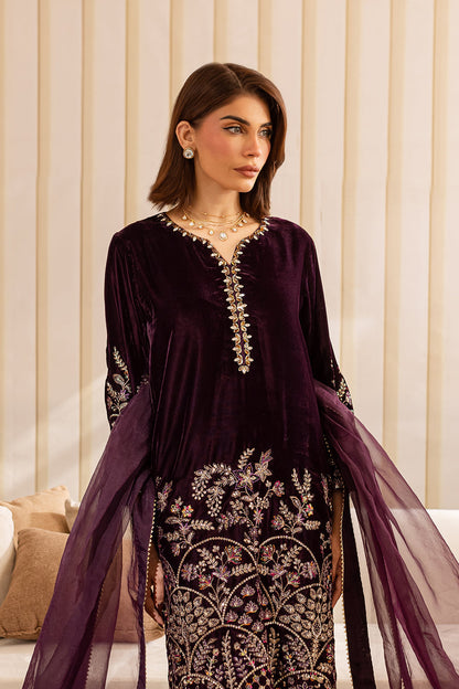 Vanya | Velvet Formals 24 | KV-52 XL Dark Plum Velvet