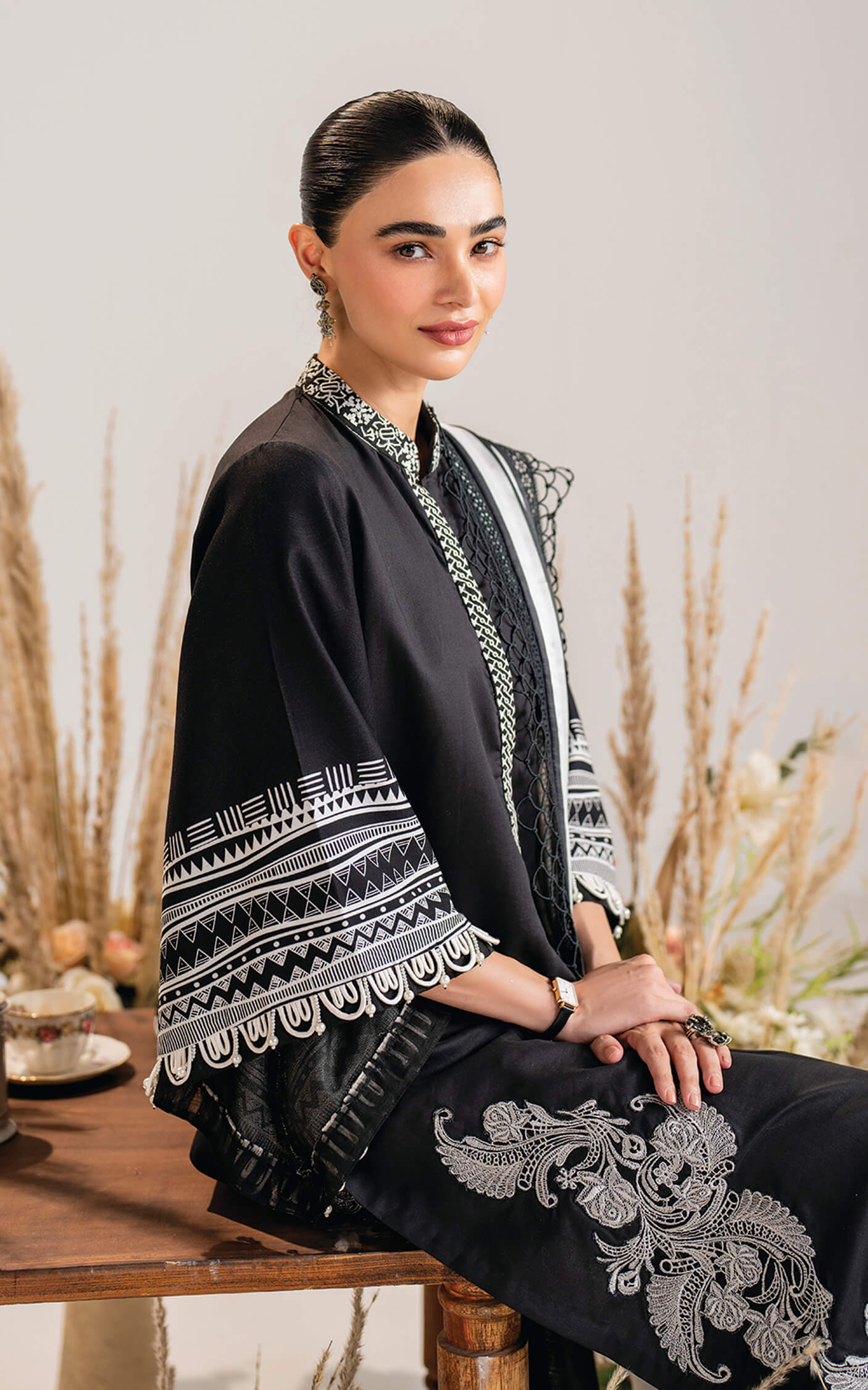 Asifa and Nabeel | Winter Meraki 24 | Velour-MW-05 - Pakistani Designer Dress - by Asifa and Nabeel | Type: Ladies Clothes - 100% Original at Saira Sultan