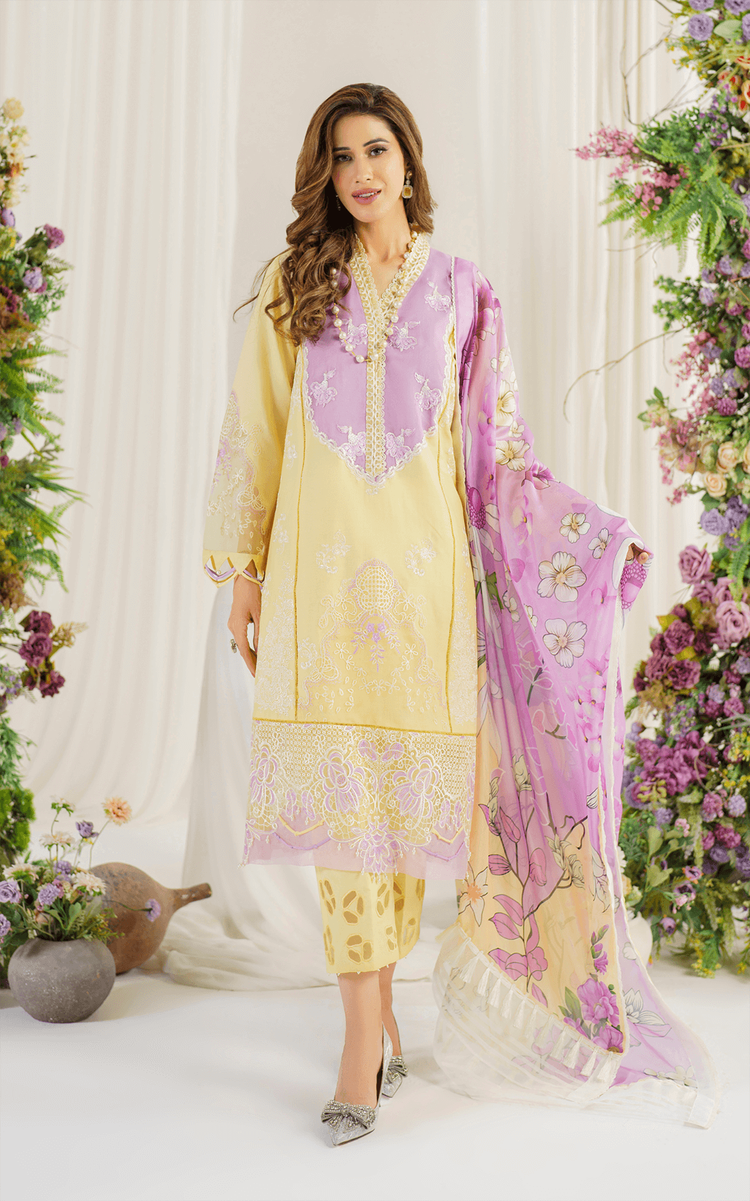 Asifa and Nabeel | Pretty in Pink Limited Edition | Versaila (PP-10) - Pakistani Designer Dress - by Asifa and Nabeel | Type: Luxury - 100% Original at Saira Sultan