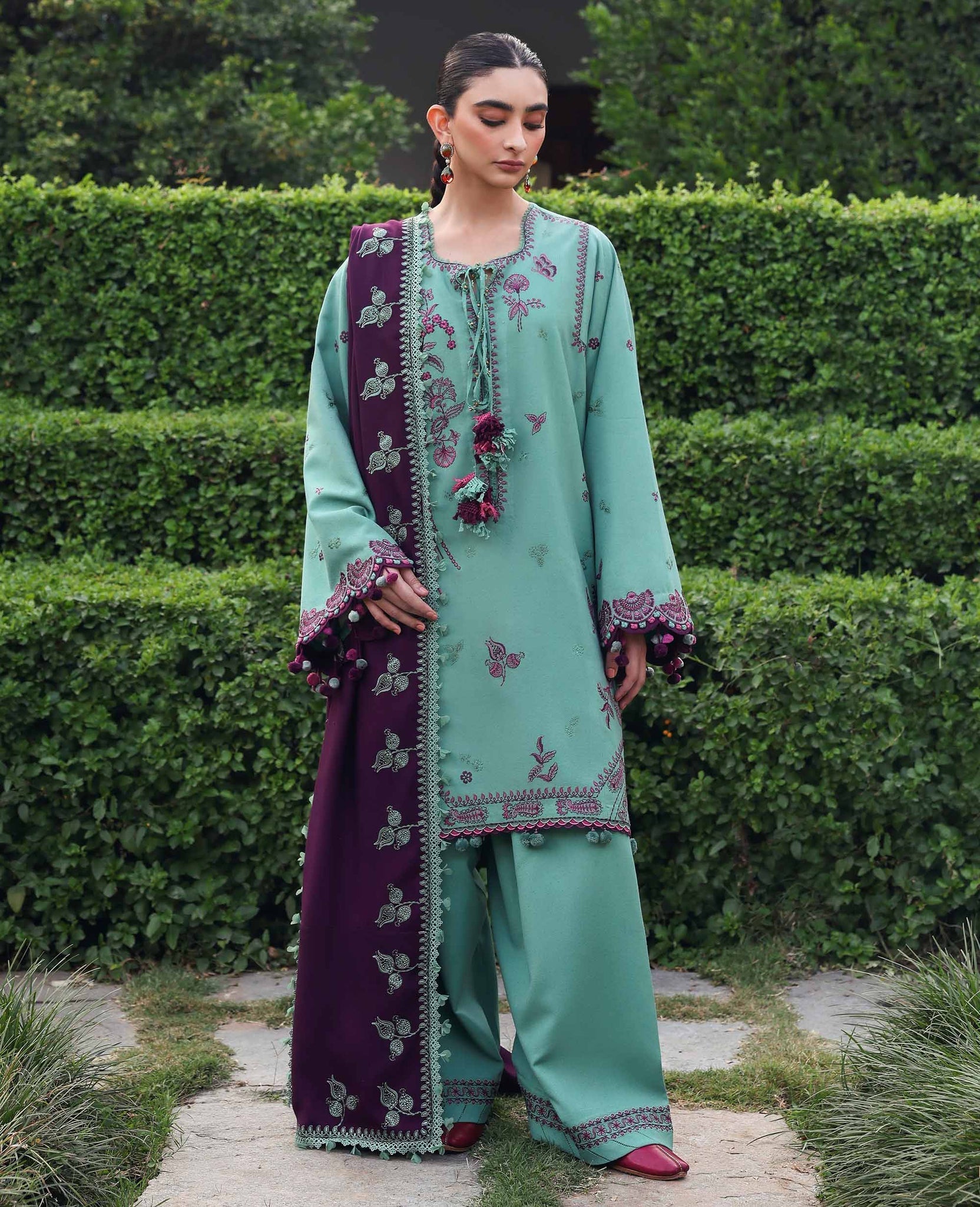 Republic Womenswear | Amaris Luxury Shawl 25 | Virella by Republic Womenswear - Designer Dress  - Type : Ladies Clothes - Available at Saira Sultan - 100% Original 
