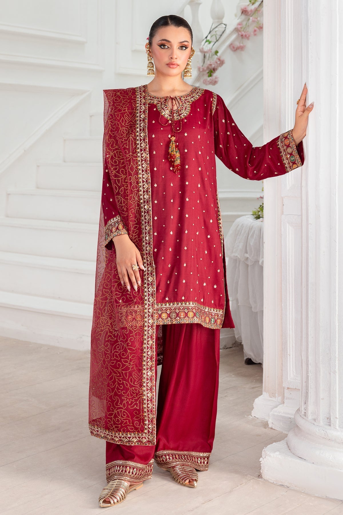 Charizma | Festive Pret | CMA-5-048 R - Pakistani Designer Dress - by Charizma - Type : Ladies Clothes - 100% Original at Saira Sultan