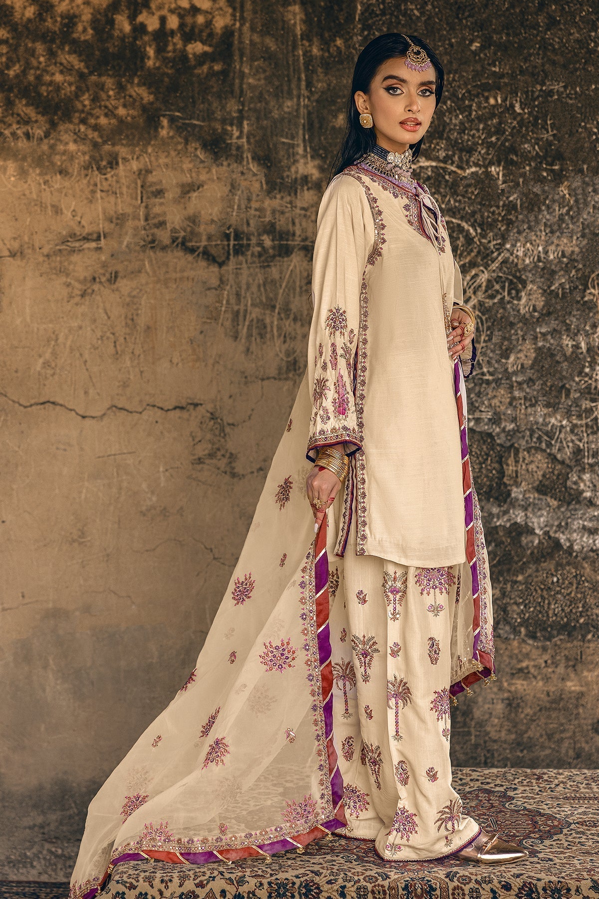 Charizma | Festive Pret | CMA-5-137 SKIN - Pakistani Designer Dress - by Charizma - Type : Ladies Clothes - 100% Original at Saira Sultan