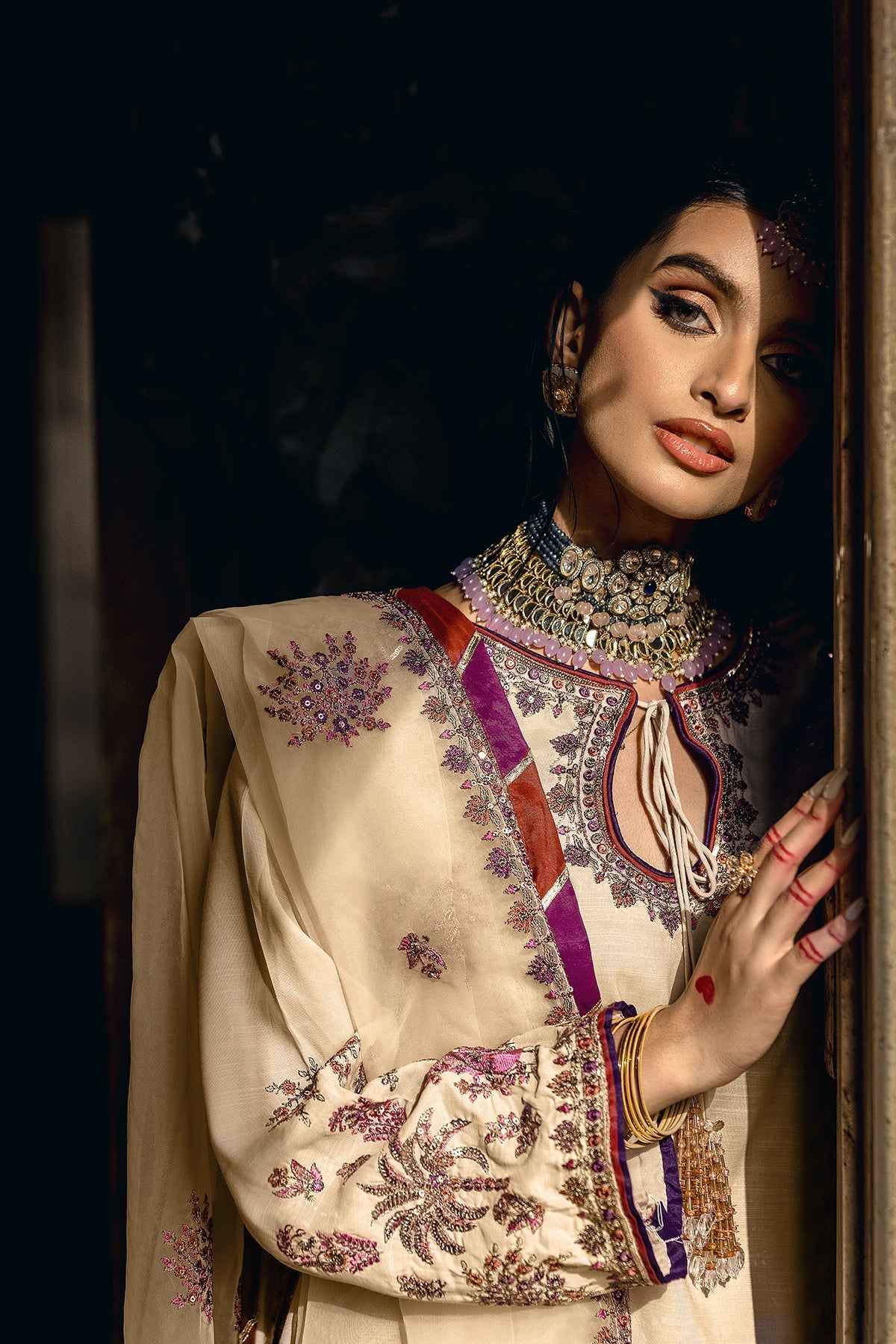 Charizma | Festive Pret | CMA-5-137 SKIN - Pakistani Designer Dress - by Charizma - Type : Ladies Clothes - 100% Original at Saira Sultan