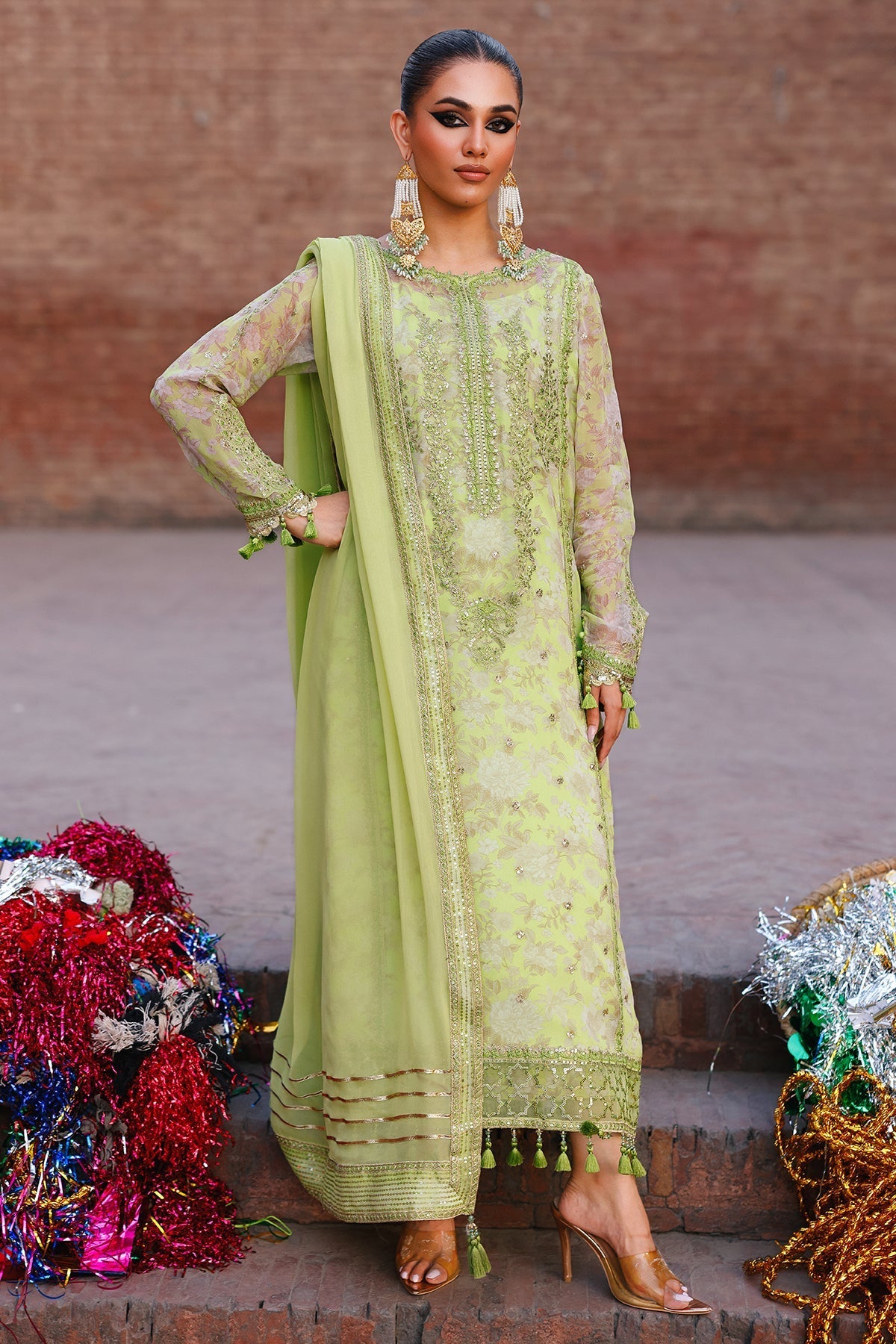 Charizma | Vasal Chiffon | VSL25-18 - Pakistani Designer Dress - by Charizma - Type : Ladies Clothes - 100% Original at Saira Sultan