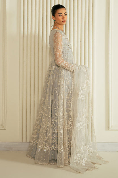 Cross Stitch | Wedding Collection 25 | WHISPERING BLUE S Gray Organza