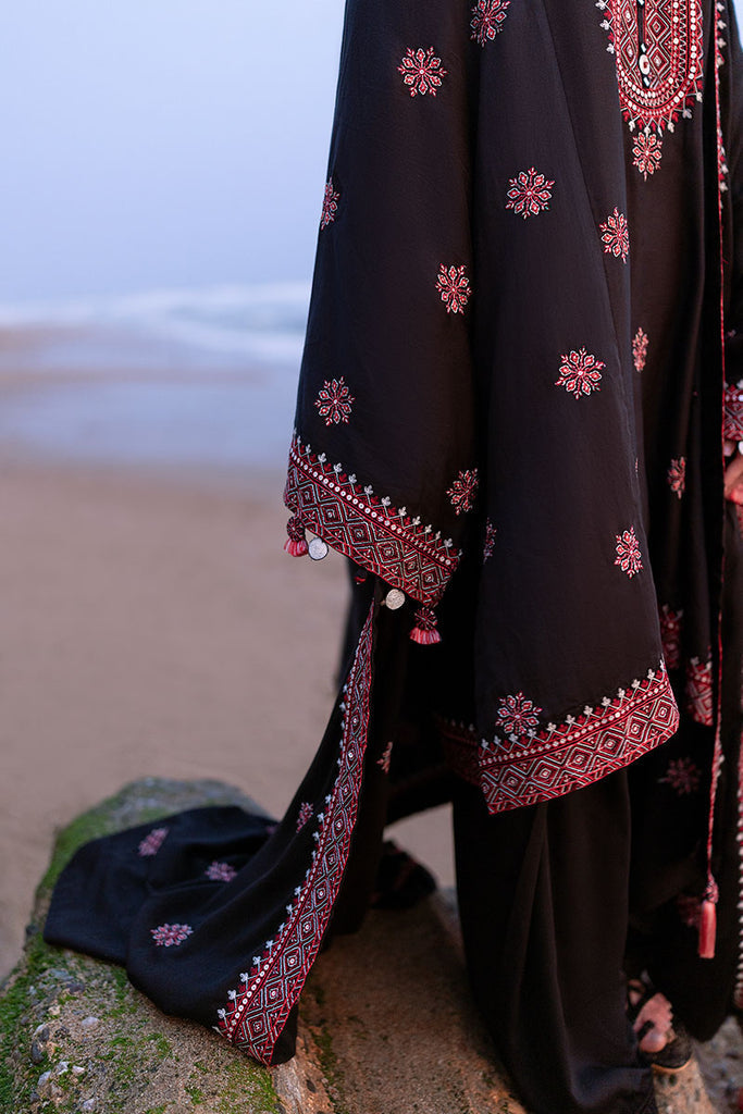 Cross Stitch | Cotton Satin 25 | RAVEN FOLK - Pakistani Designer Dress - by Cross Stitch - Type : Ladies Clothes - 100% Original at Saira Sultan