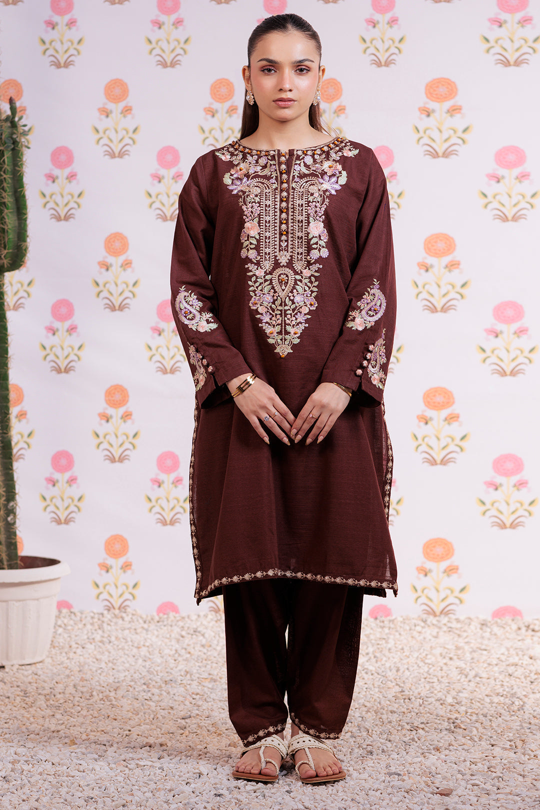 Zellbury | Winter Pret | Embroidered Kurta Trouser - 1290