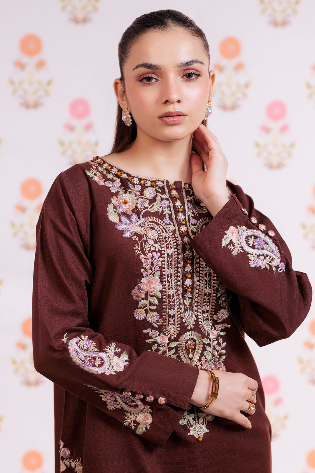 Zellbury | Winter Pret | Embroidered Kurta Trouser - 1290 XL