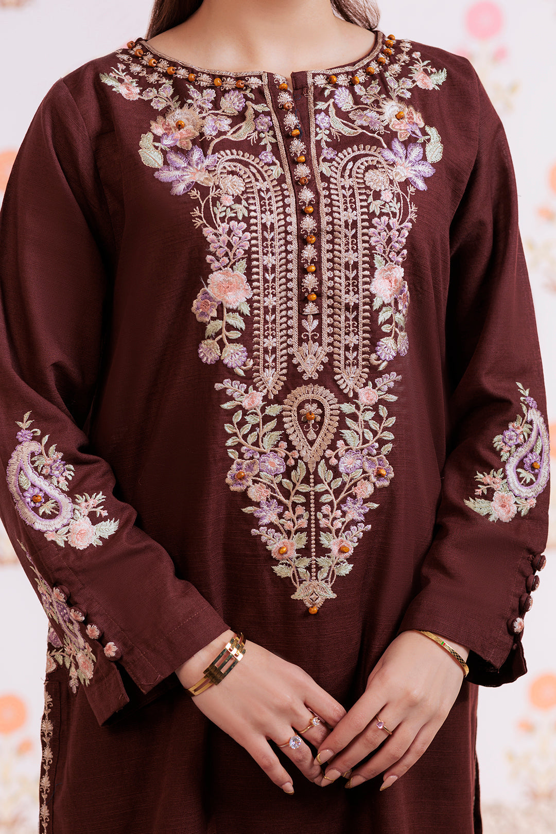 Zellbury | Winter Pret | Embroidered Kurta Trouser - 1290