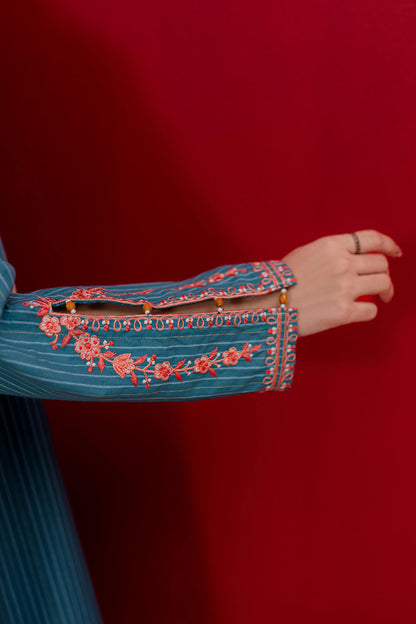 Zellbury | Winter Pret | Embroidered Kurta Dupatta Trouser - 1265