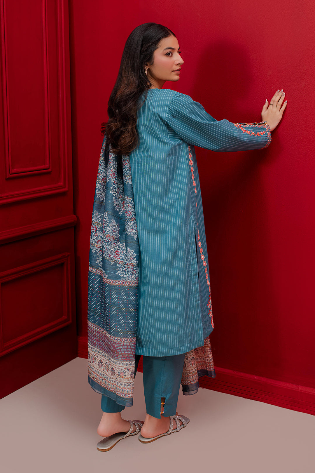 Zellbury | Winter Pret | Embroidered Kurta Dupatta Trouser - 1265