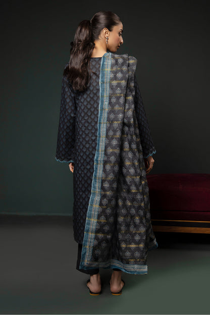 Zellbury | Summer Pret | Embroidered Kurta Dupatta Trouser - 2835