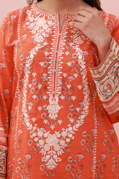 Zellbury | Summer Pret | Embroidered Kurta Dupatta Trouser - 1962