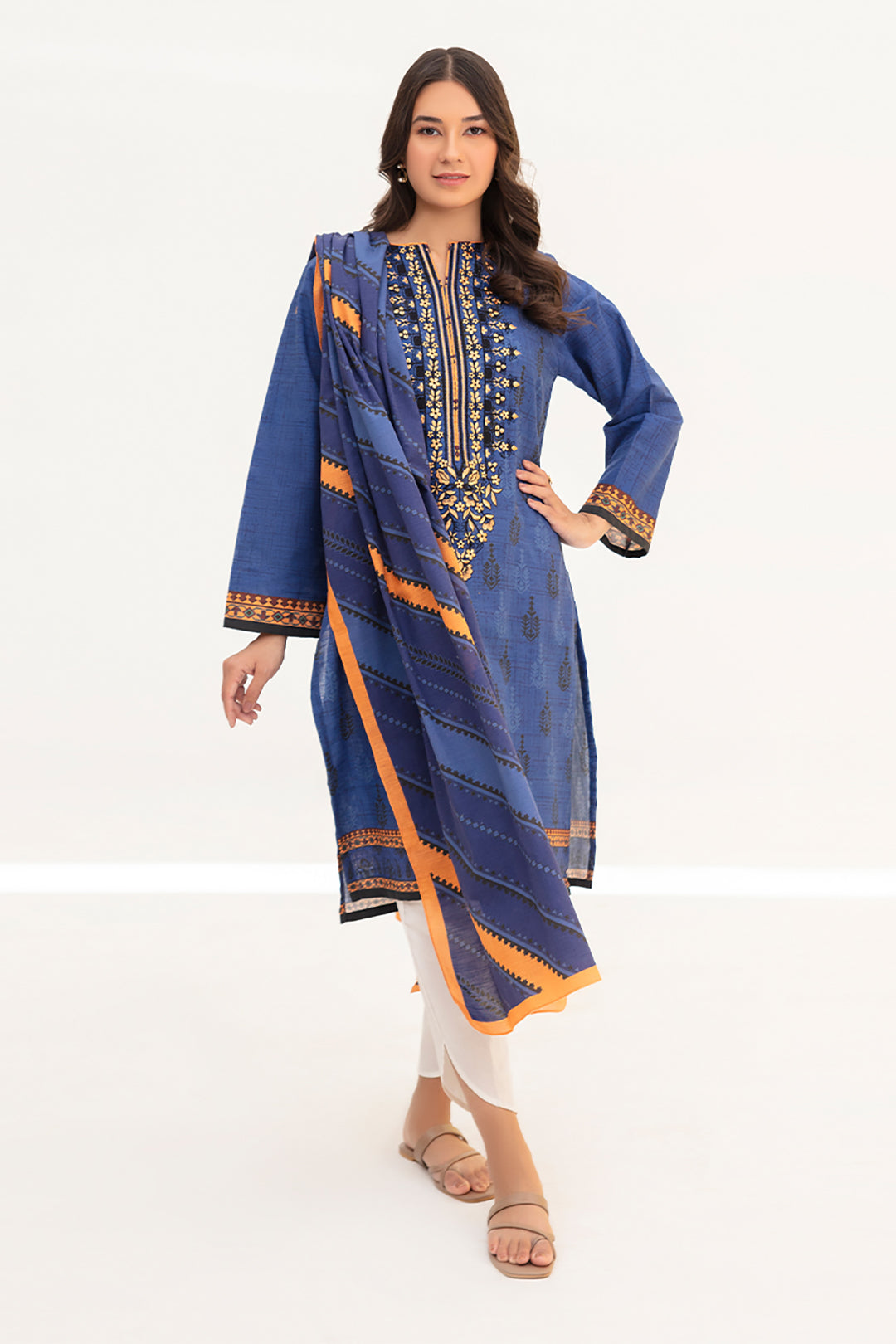 Zellbury | Winter Pret | Kurta Dupatta - 0755
