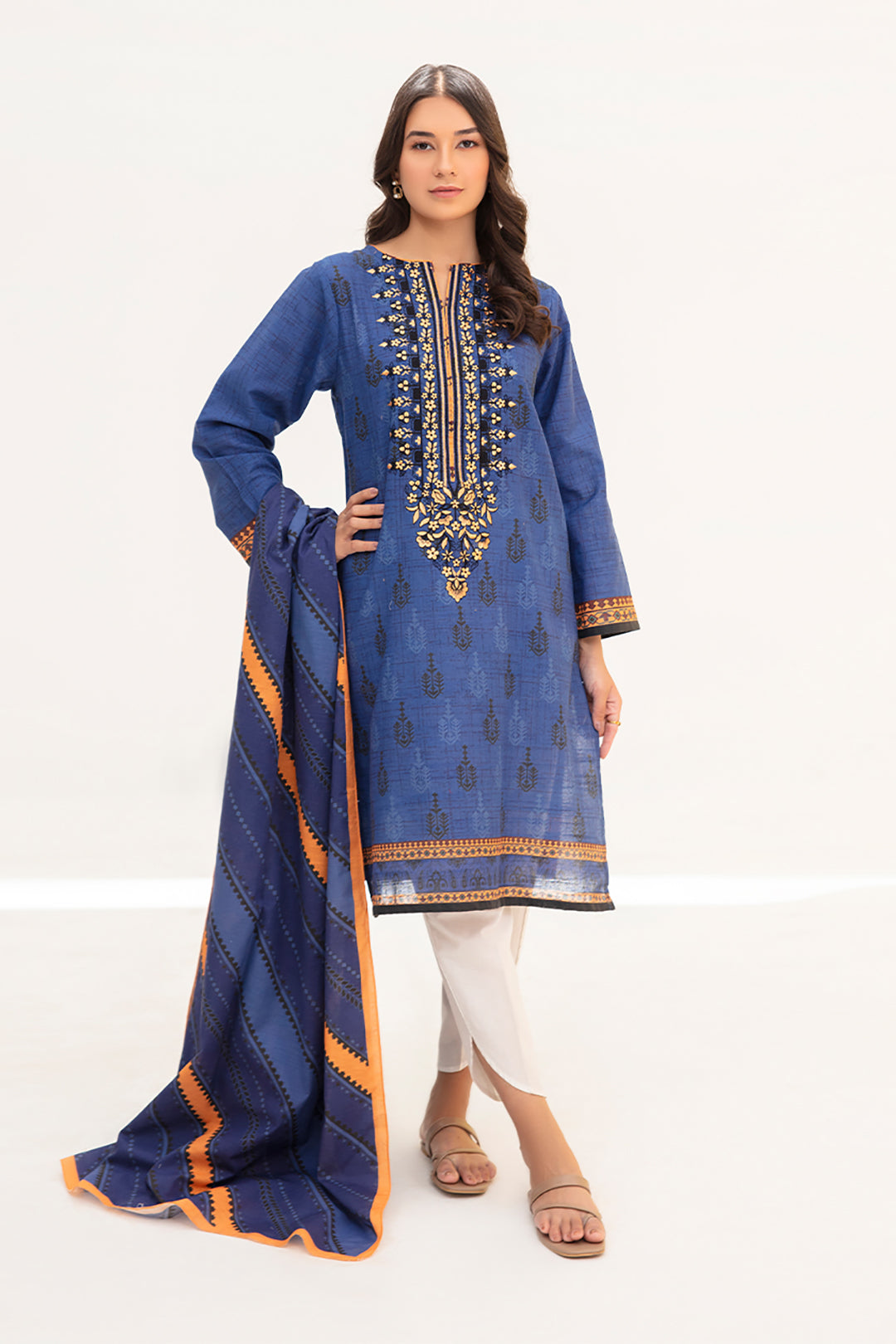 Zellbury | Winter Pret | Kurta Dupatta - 0755