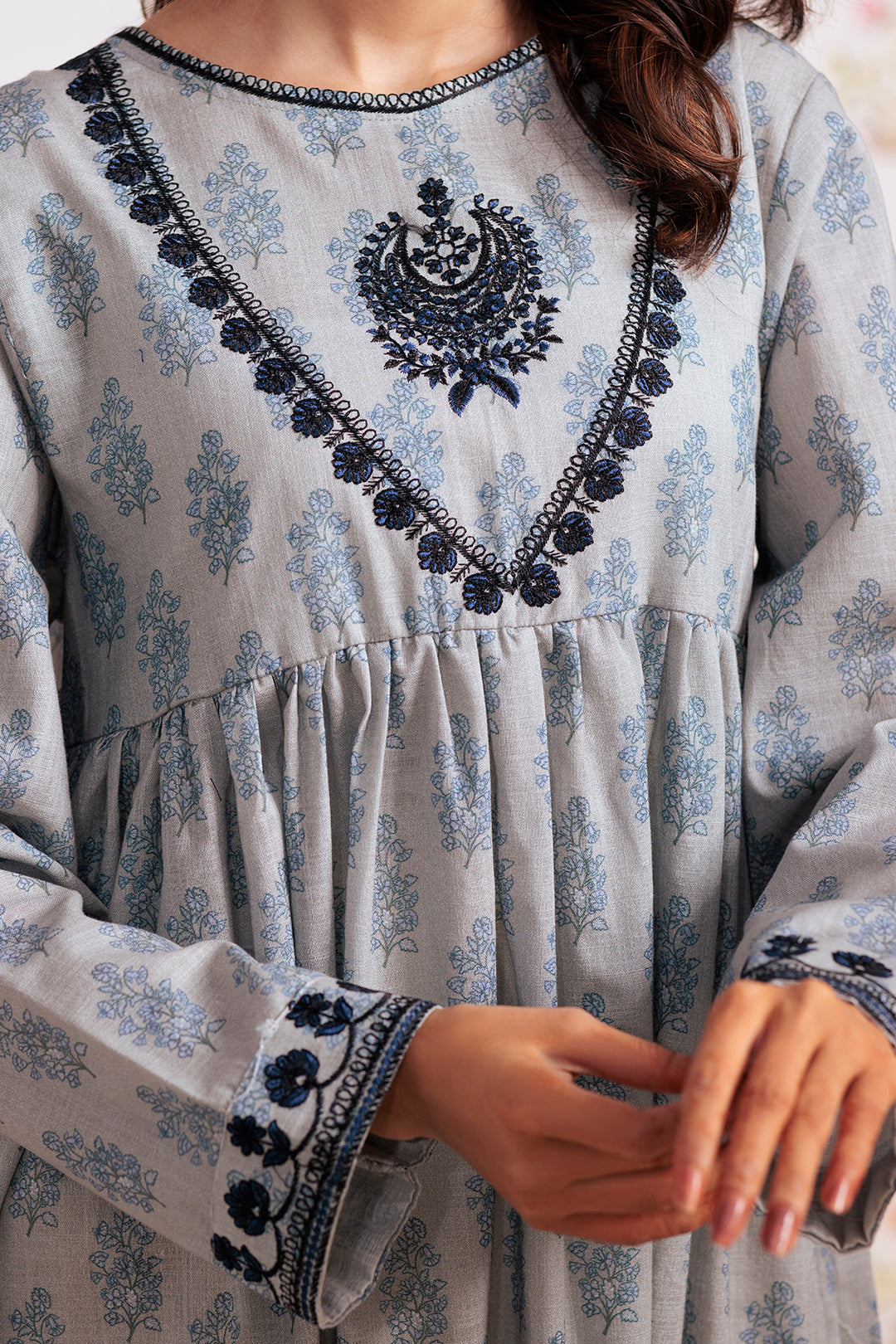 Zellbury | Winter Pret | Embroidered Kurta - 2909