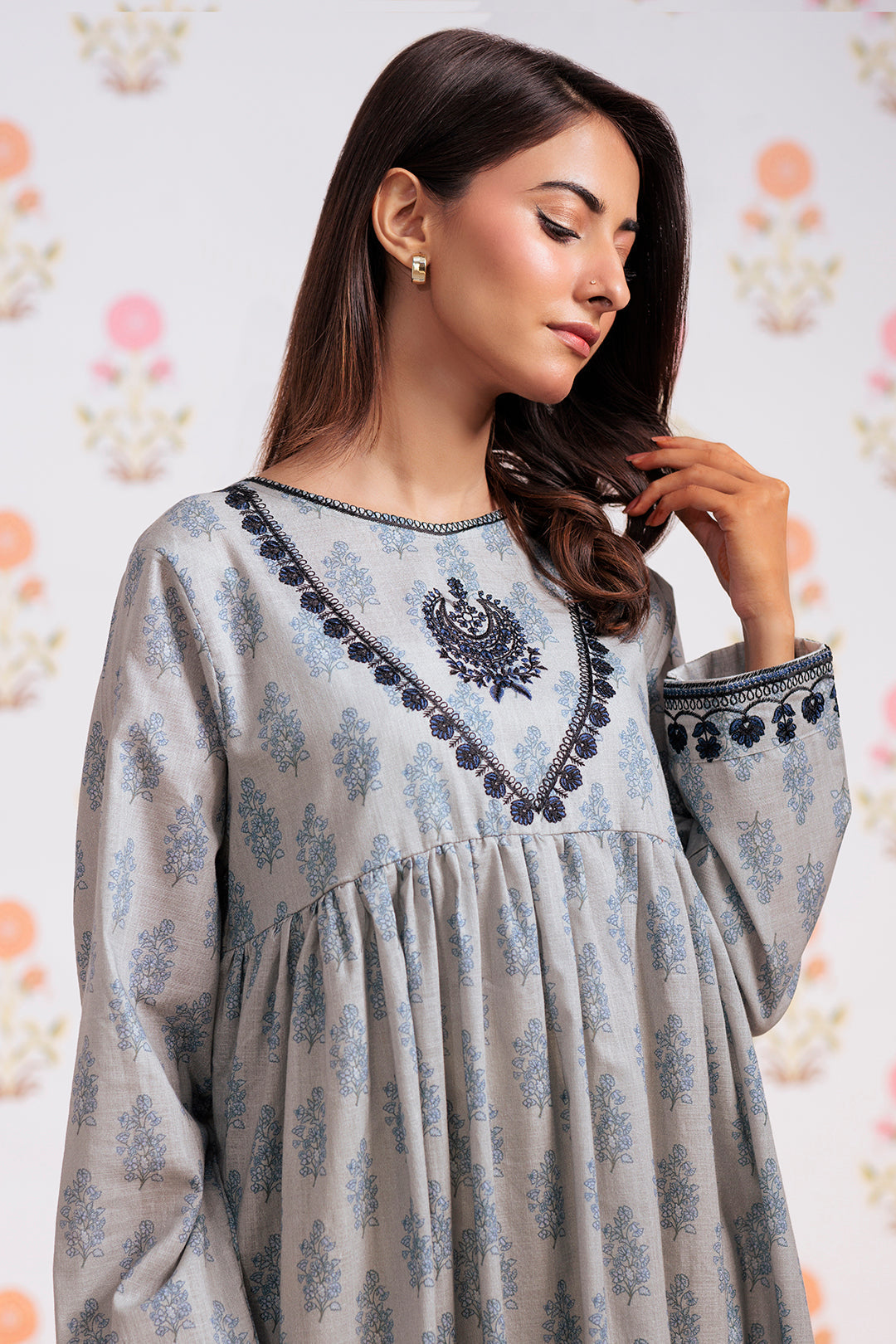 Zellbury | Winter Pret | Embroidered Kurta - 2909 XL