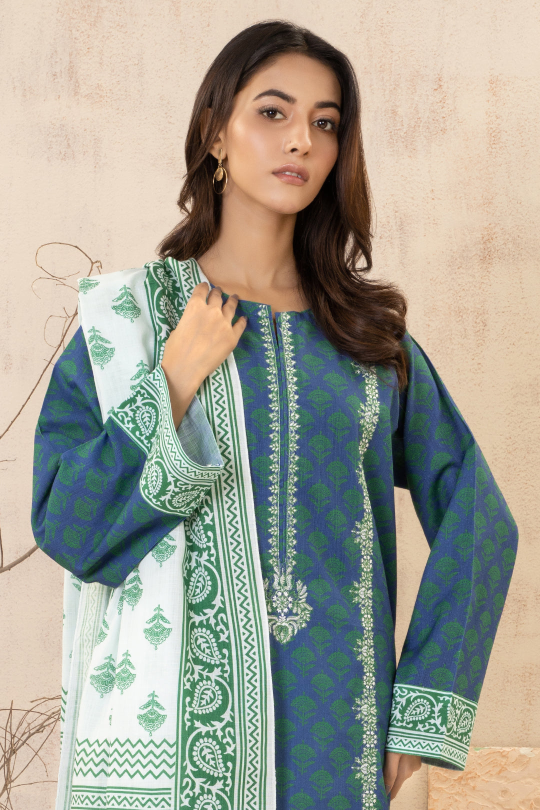Zellbury | Winter Pret | Embroidered Kurta Dupatta - 2935