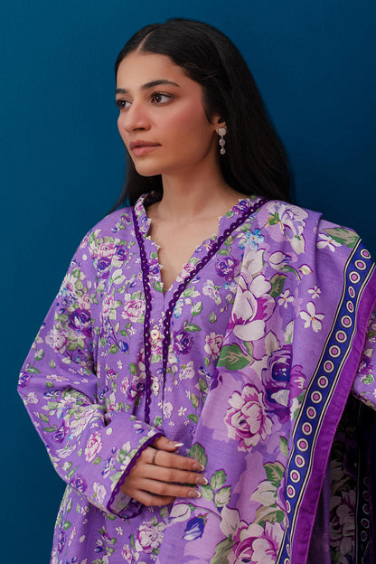 Zellbury | Winter Pret | Kurta Dupatta Trouser - 2948