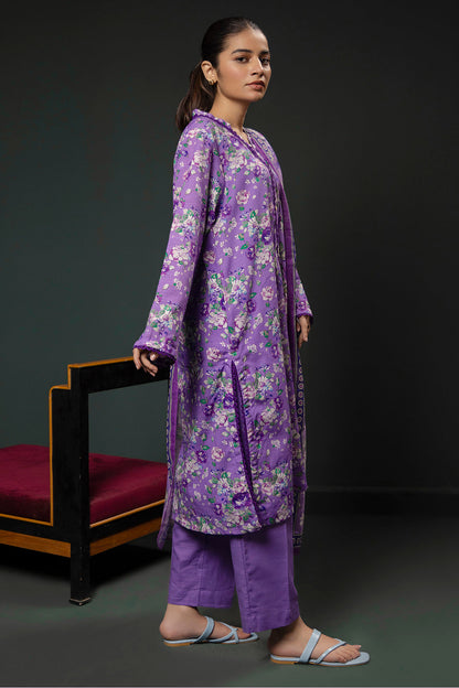 Zellbury | Winter Pret | Kurta Dupatta Trouser - 2948