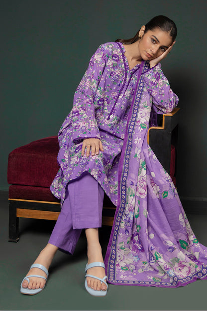 Zellbury | Winter Pret | Kurta Dupatta Trouser - 2948