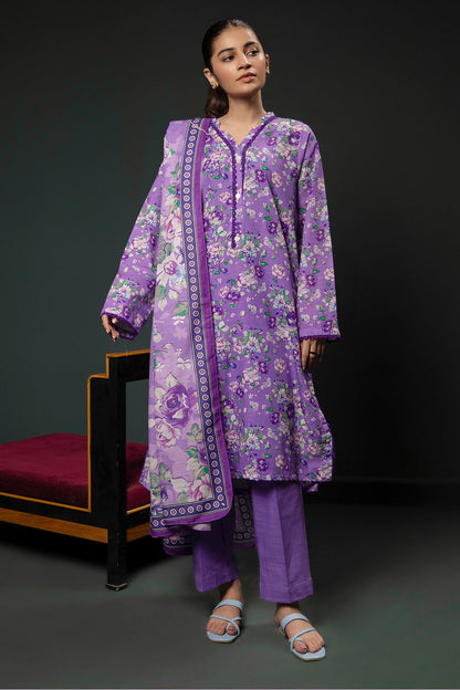 Zellbury | Winter Pret | Kurta Dupatta Trouser - 2948
