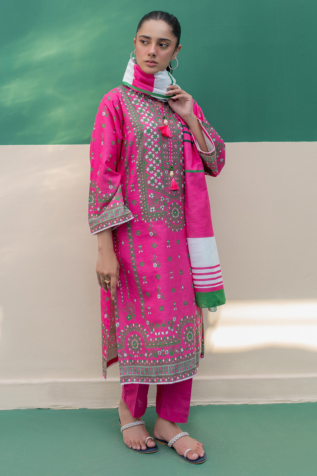Zellbury | Winter Pret | Kurta Dupatta Trouser - 2949