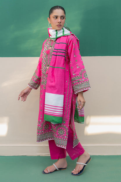 Zellbury | Winter Pret | Kurta Dupatta Trouser - 2949